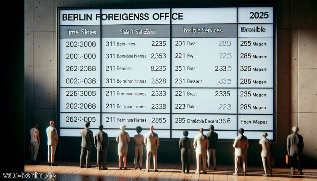 Informationen zu Terminen bei der Ausländerbehörde Berlin 2025